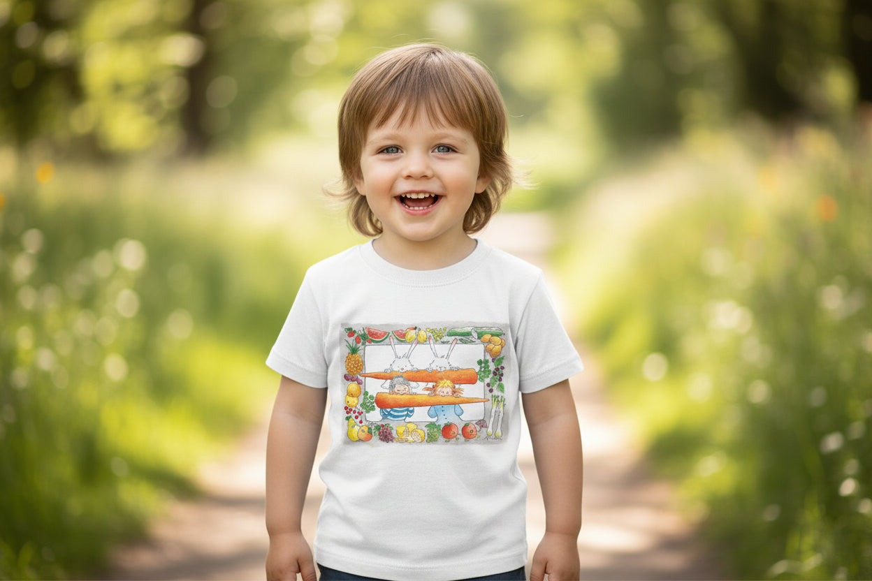 1280 Børne Tee med Grøntsager